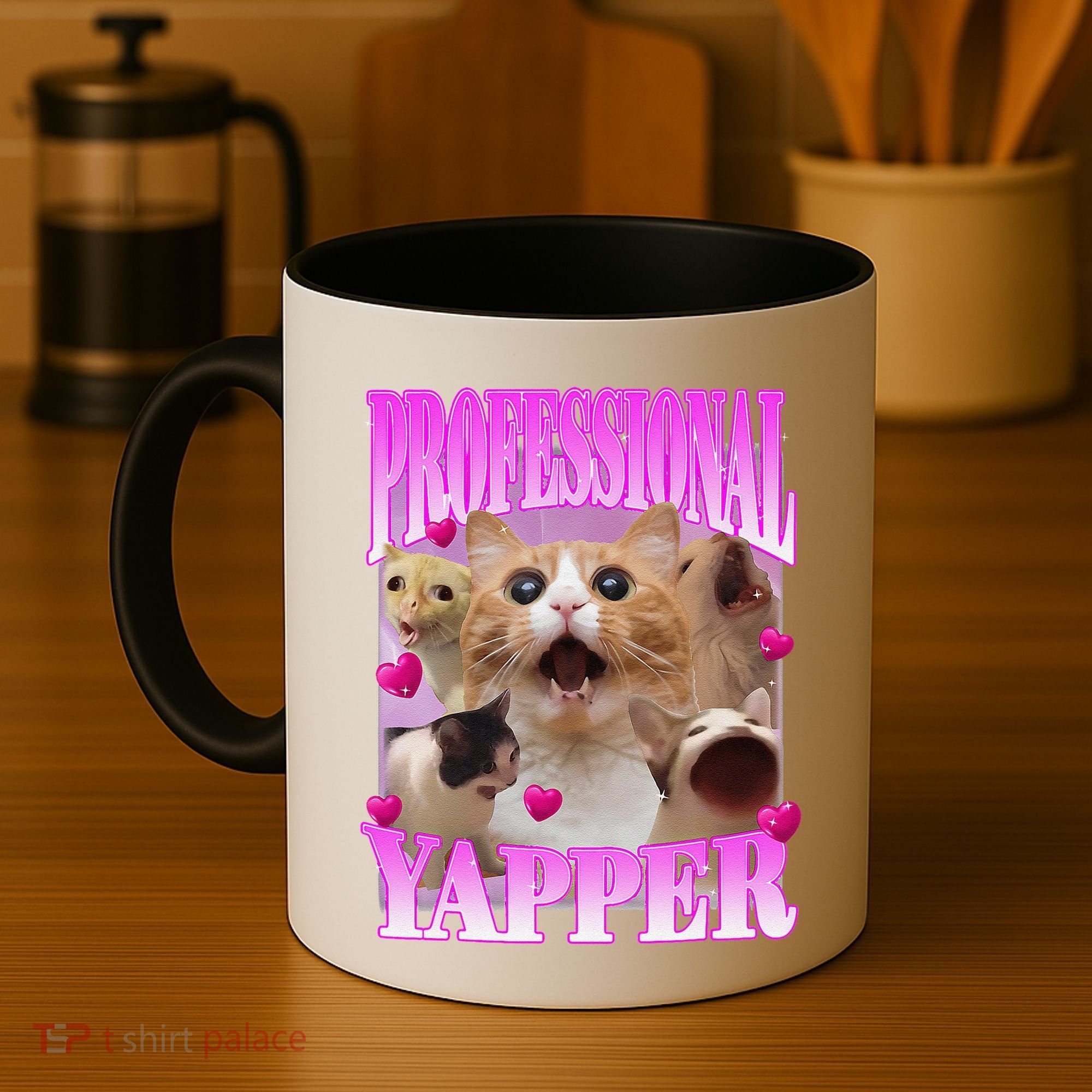 Cat Funny Oddly Specific Dank Meme Professional Yapper Coffee Mug