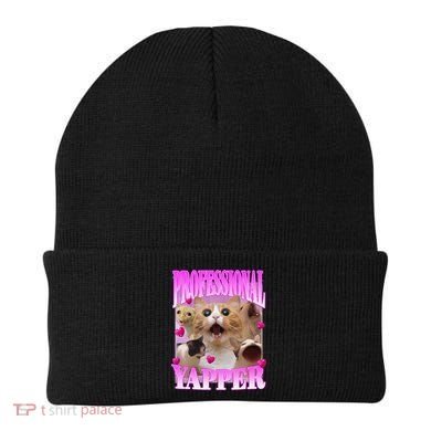 Cat Funny Oddly Specific Dank Meme Professional Yapper Beanie