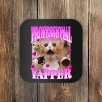 Cat Funny Oddly Specific Dank Meme Professional Yapper Coaster thumb 0