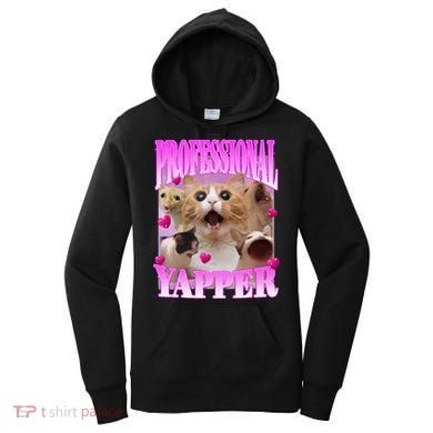 Cat Funny Oddly Specific Dank Meme Professional Yapper Women's Hoodie