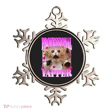 Cat Funny Oddly Specific Dank Meme Professional Yapper Ornament