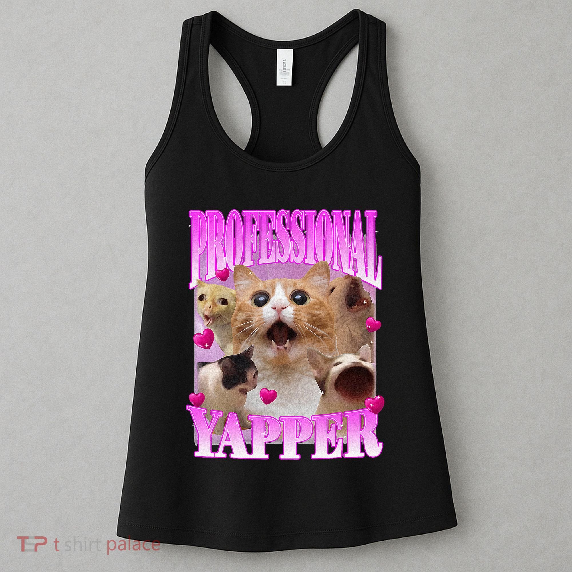 Cat Funny Oddly Specific Dank Meme Professional Yapper Women's Tank Top
