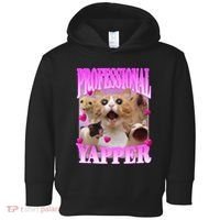 Cat Funny Oddly Specific Dank Meme Professional Yapper Toddler Hoodie thumb 0
