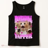 Cat Funny Oddly Specific Dank Meme Professional Yapper Tank Top thumb 2