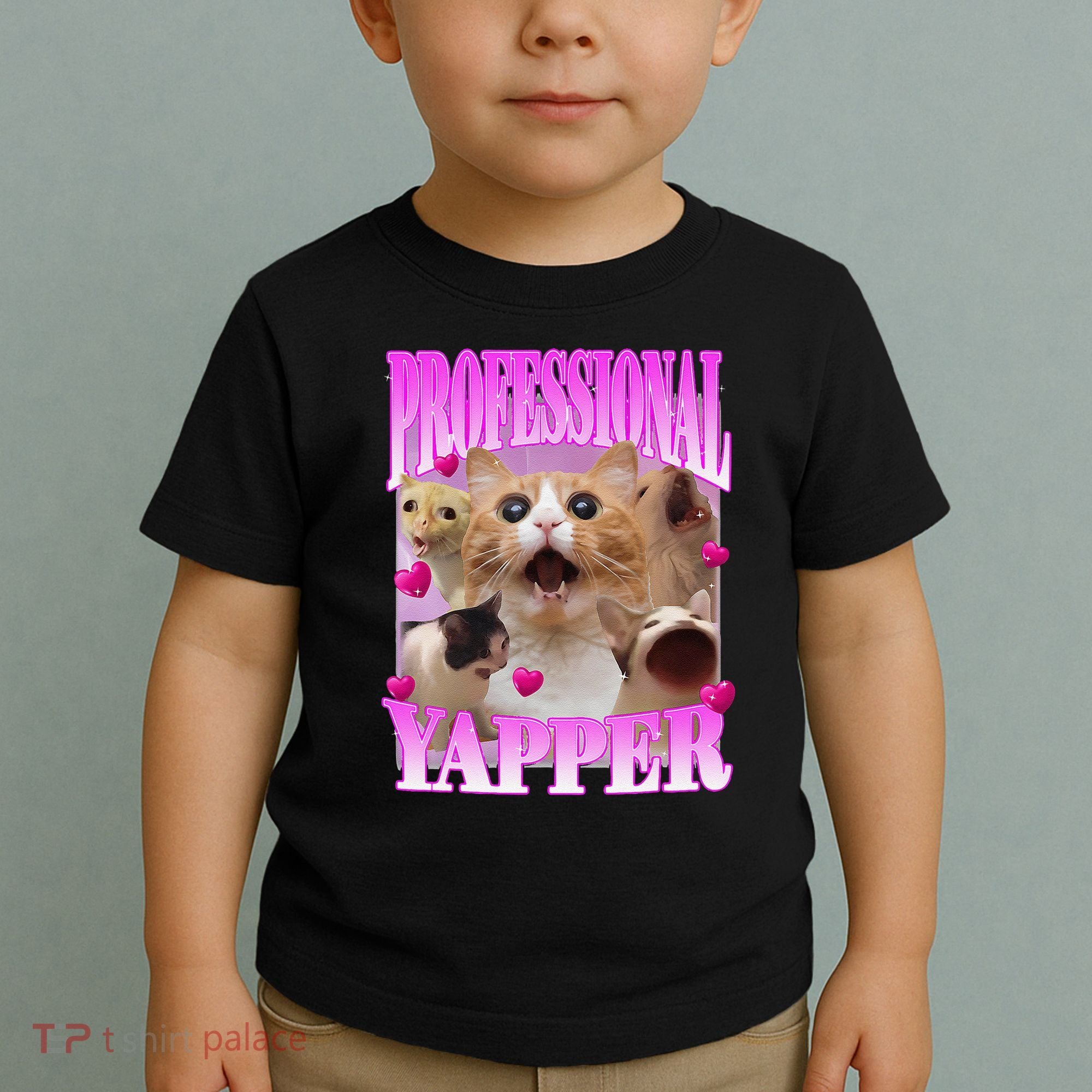 Cat Funny Oddly Specific Dank Meme Professional Yapper Toddler T-Shirt