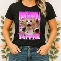 Cat Funny Oddly Specific Dank Meme Professional Yapper Women's T-Shirt thumb 2