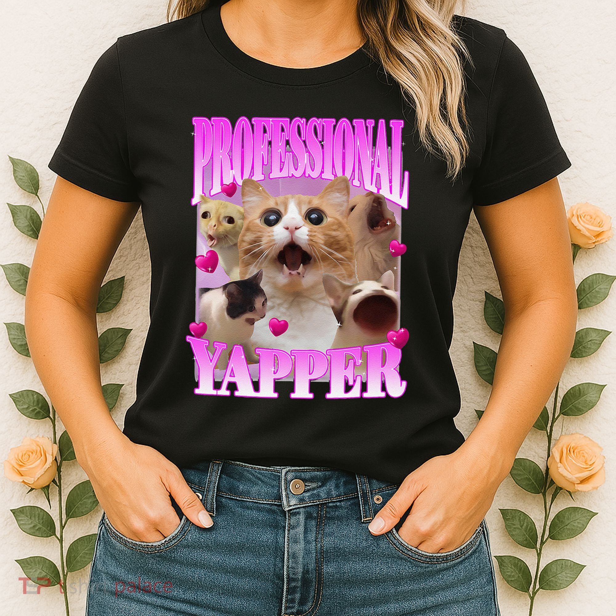 Cat Funny Oddly Specific Dank Meme Professional Yapper Women's T-Shirt