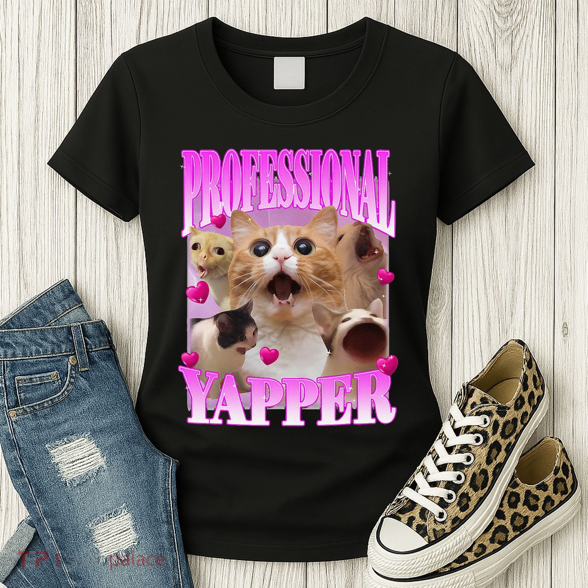 Cat Funny Oddly Specific Dank Meme Professional Yapper Women's T-Shirt