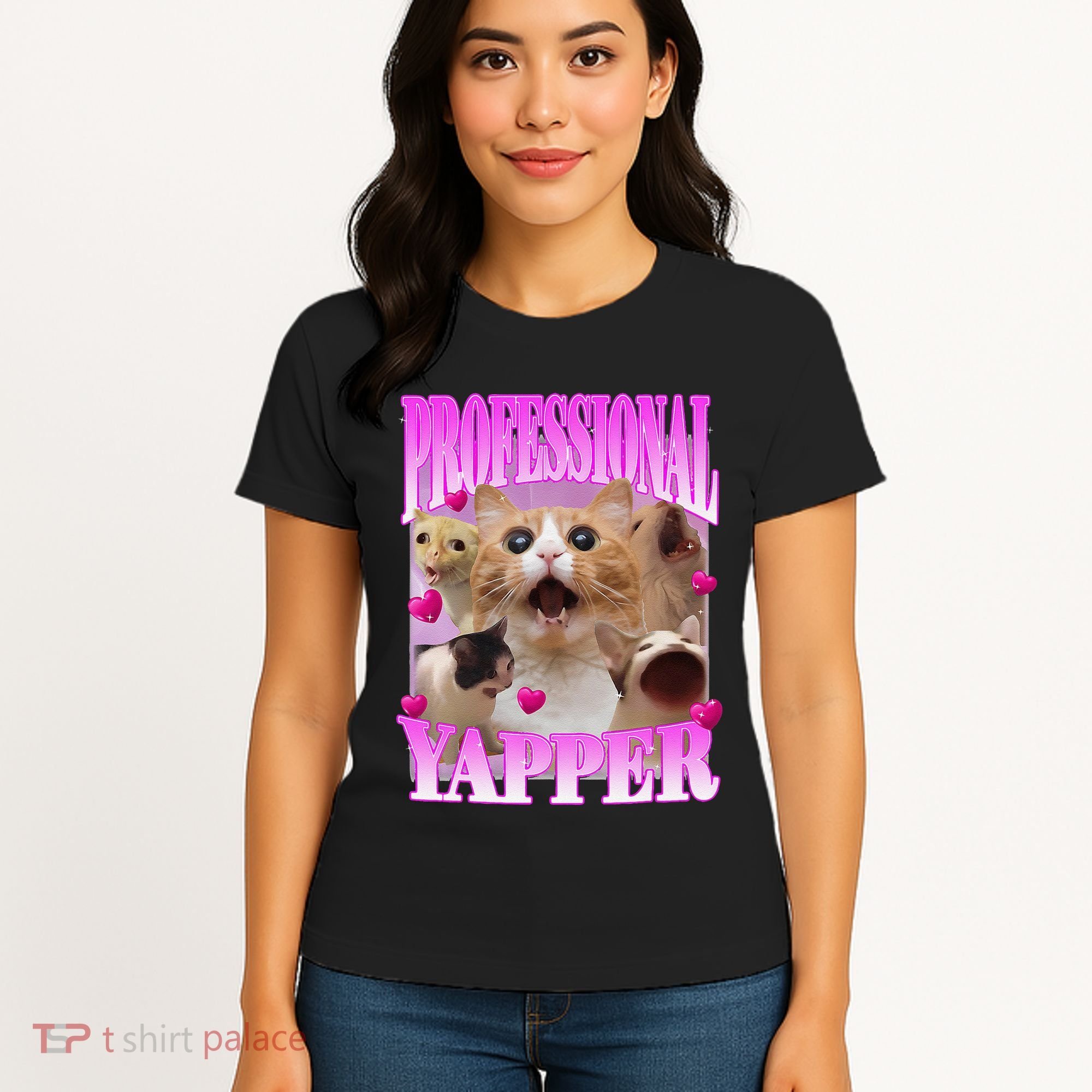 Cat Funny Oddly Specific Dank Meme Professional Yapper Women's T-Shirt