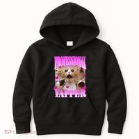 Cat Funny Oddly Specific Dank Meme Professional Yapper Kids Hoodie thumb 0