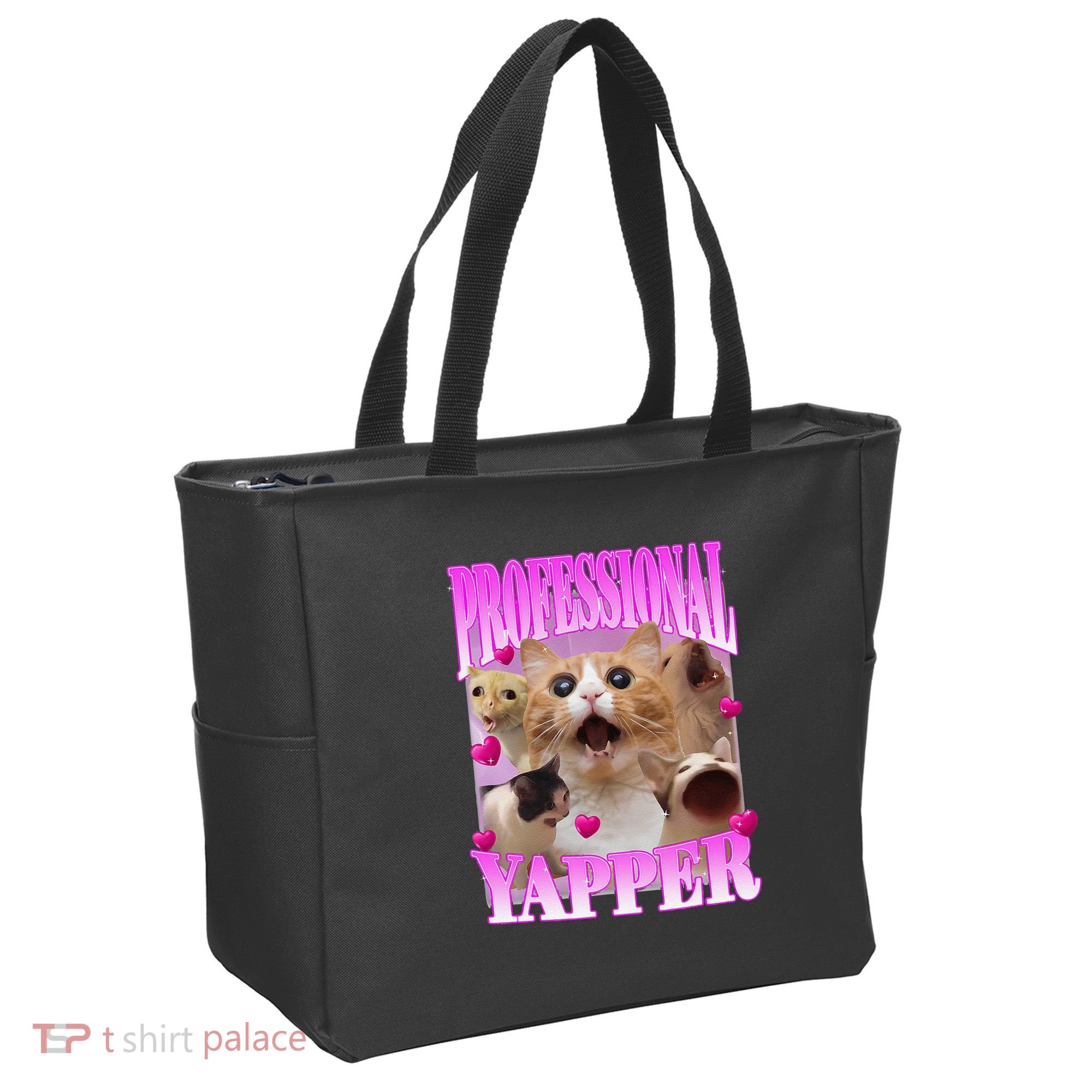 Cat Funny Oddly Specific Dank Meme Professional Yapper Tote Bag