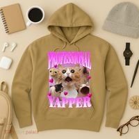Cat Funny Oddly Specific Dank Meme Professional Yapper Hoodie thumb 3