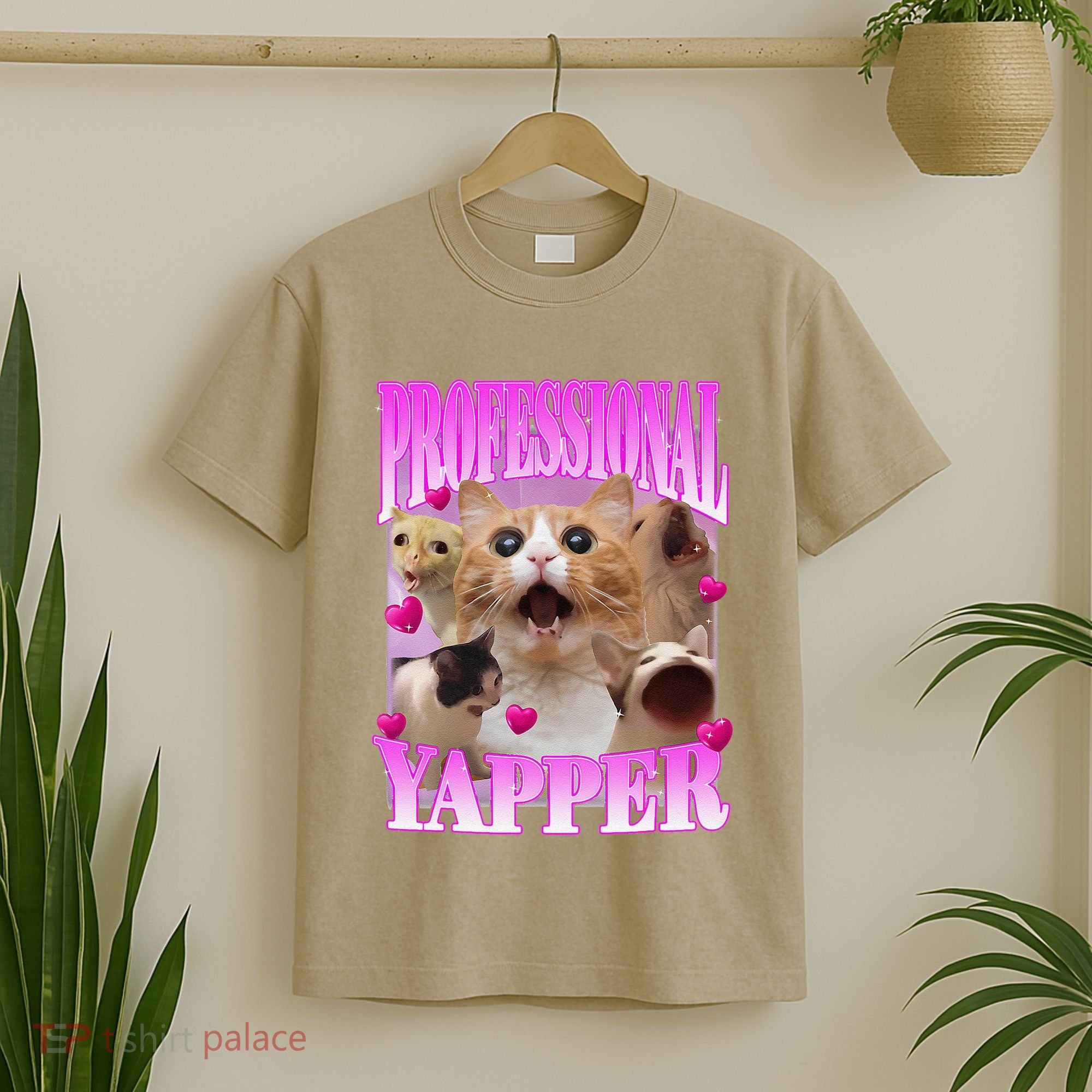 Cat Funny Oddly Specific Dank Meme Professional Yapper T-Shirt