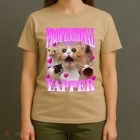 Cat Funny Oddly Specific Dank Meme Professional Yapper T-Shirt thumb 4