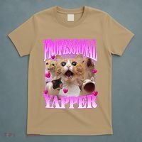 Cat Funny Oddly Specific Dank Meme Professional Yapper T-Shirt thumb 5