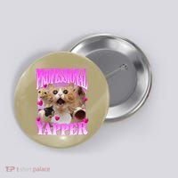 Cat Funny Oddly Specific Dank Meme Professional Yapper Button thumb 0