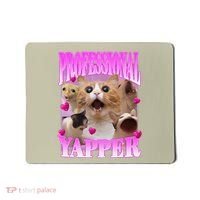 Cat Funny Oddly Specific Dank Meme Professional Yapper Mousepad thumb 0