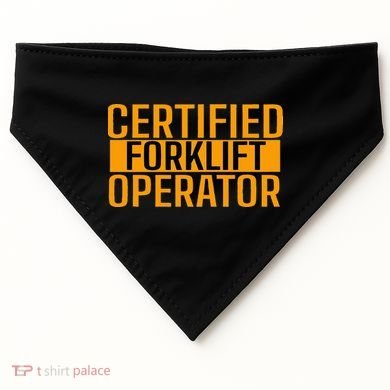 Certified Forklift Operator Forklift Driver Forklifting USA-Made Doggie Bandana