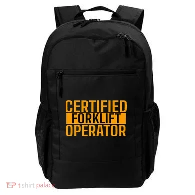 Certified Forklift Operator Forklift Driver Forklifting Backpack