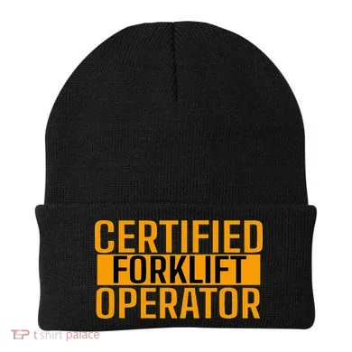Certified Forklift Operator Forklift Driver Forklifting Beanie