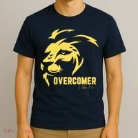 Christian Faith Overcomer Motivational Lion Of Judah T-Shirt thumb 3