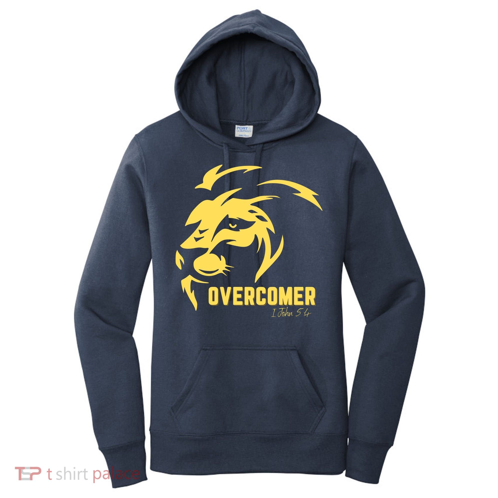 Christian Faith Overcomer Motivational Lion Of Judah Women's Hoodie
