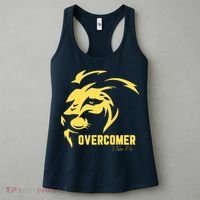 Christian Faith Overcomer Motivational Lion Of Judah Women's Tank Top thumb 3