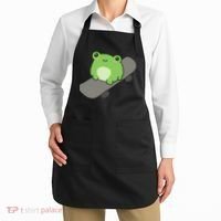 Cute Frog On Skateboard Kawaii Aesthetic Frog Apron thumb 2