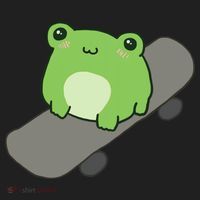 Cute Frog On Skateboard Kawaii Aesthetic Frog Hat thumb 2