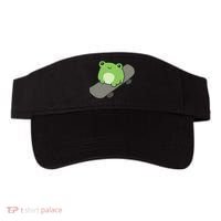 Cute Frog On Skateboard Kawaii Aesthetic Frog Visor thumb 0