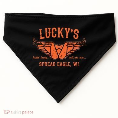 Cool Funny Offensive Motorcycle Biker Spread Eagle Gift USA-Made Doggie Bandana