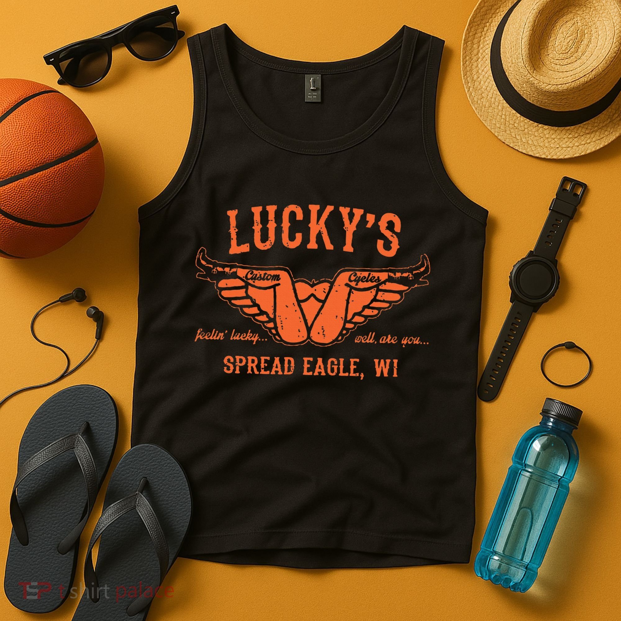 Cool Funny Offensive Motorcycle Biker Spread Eagle Gift Tank Top