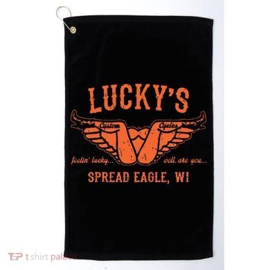 Cool Funny Offensive Motorcycle Biker Spread Eagle Gift Golf Towel
