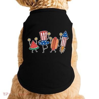 Cute Fourth Of July Summer Fun Group Doggie Tank