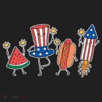 Cute Fourth Of July Summer Fun Group Beanie thumb 2