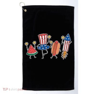 Cute Fourth Of July Summer Fun Group Golf Towel