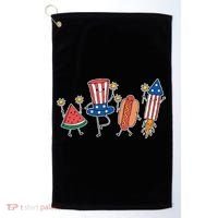 Cute Fourth Of July Summer Fun Group Golf Towel thumb 0