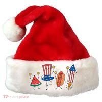 Cute Fourth Of July Summer Fun Group Santa Hat thumb 0