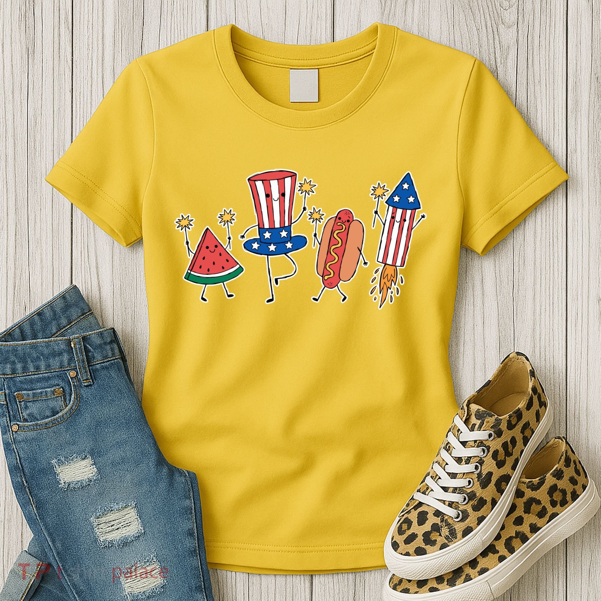 Cute Fourth Of July Summer Fun Group Women's T-Shirt