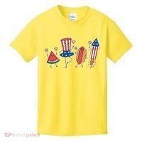 Cute Fourth Of July Summer Fun Group Kids T-Shirt thumb 0