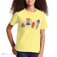 Cute Fourth Of July Summer Fun Group Kids T-Shirt thumb 2