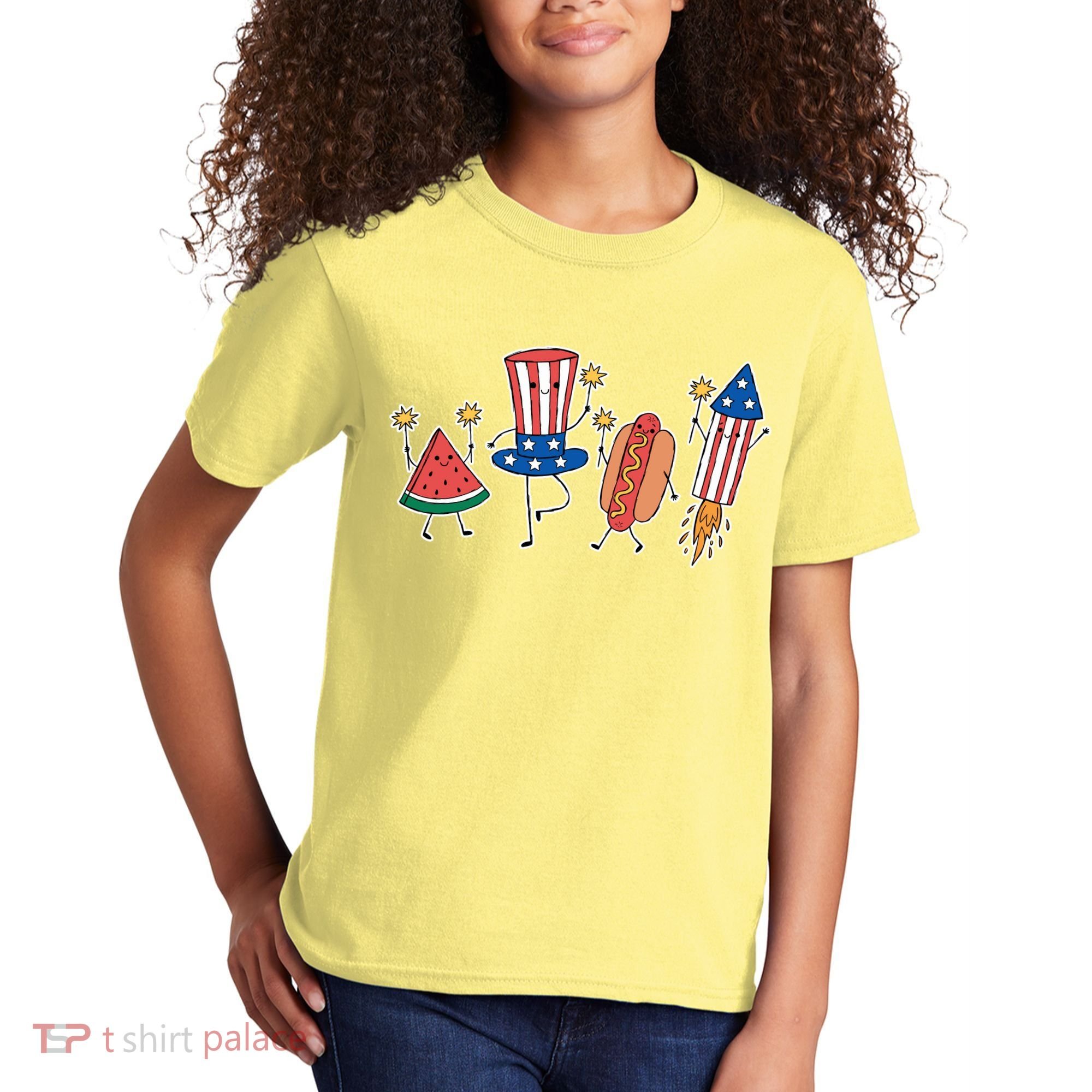 Cute Fourth Of July Summer Fun Group Kids T-Shirt