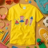 Cute Fourth Of July Summer Fun Group Kids T-Shirt thumb 3