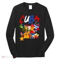 Cuban Flag Outfit Ideas Hispanic Cuba Flag Long Sleeve Shirt thumb 0