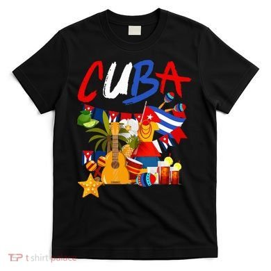 Cuban Flag Outfit Ideas Hispanic Cuba Flag T-Shirt