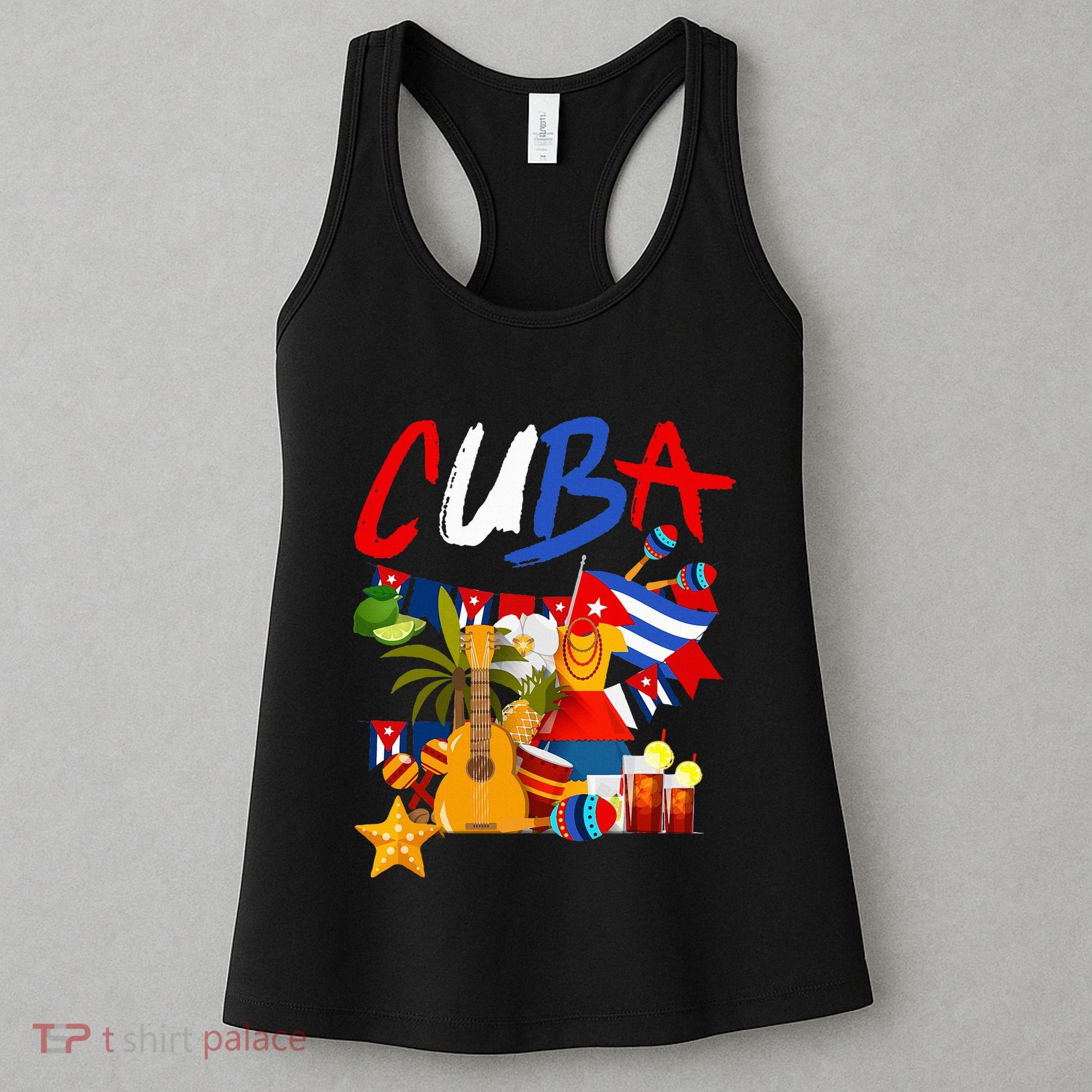 Cuban Flag Outfit Ideas Hispanic Cuba Flag Women's Tank Top