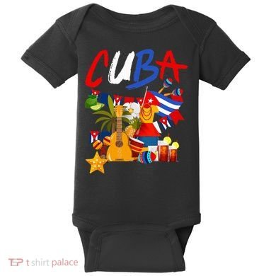 Cuban Flag Outfit Ideas Hispanic Cuba Flag Baby Bodysuit
