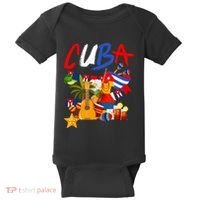 Cuban Flag Outfit Ideas Hispanic Cuba Flag Baby Bodysuit thumb 0