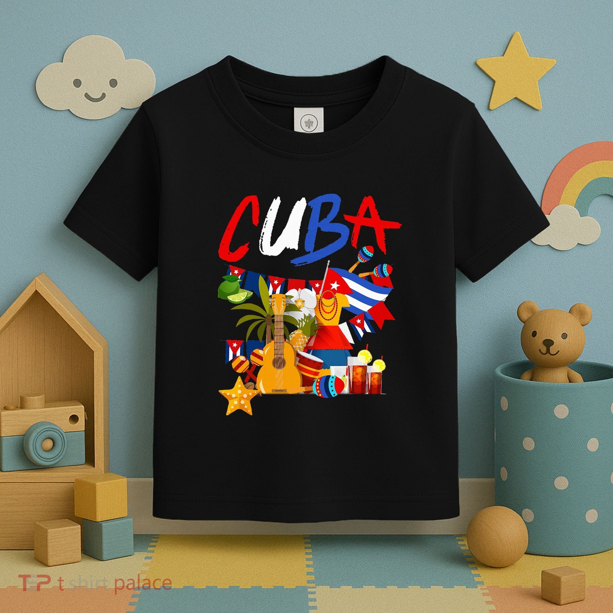 Cuban Flag Outfit Ideas Hispanic Cuba Flag Toddler T-Shirt