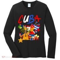 Cuban Flag Outfit Ideas Hispanic Cuba Flag Women's Long Sleeve Shirt thumb 0